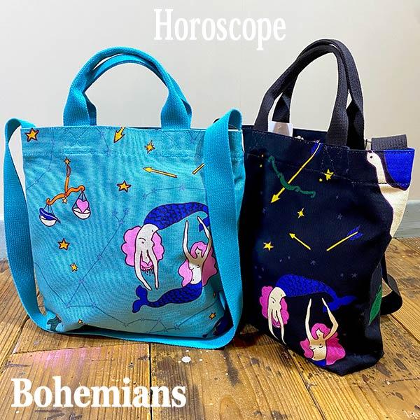 BOHEMIANS（ボヘミアンズ） HOROSCOPE TOTE SHOULDER BAG M SAX