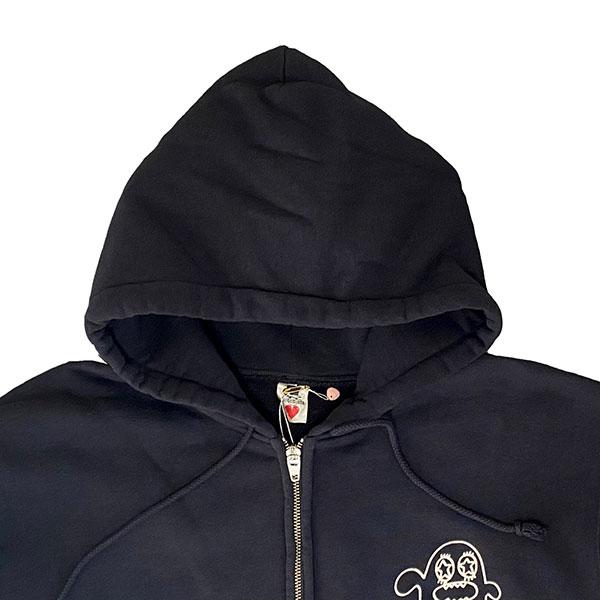 BOHEMIANS SMALL MAGIC BOGEY pt. HG SWEAT ZIP PARKA BLACK スモール 