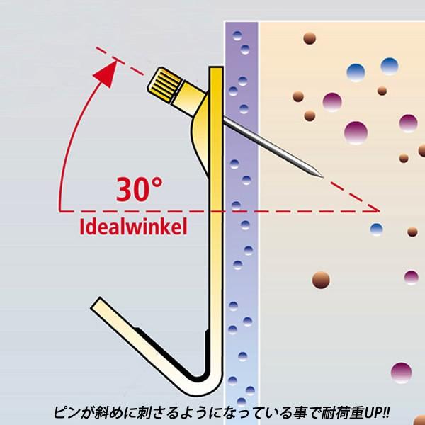 Floreat Wall Hooks (Brass)フロリート社ウォールフック (ブラス) ドイツ製 フック 石膏ボード DETAIL｜hutte｜02