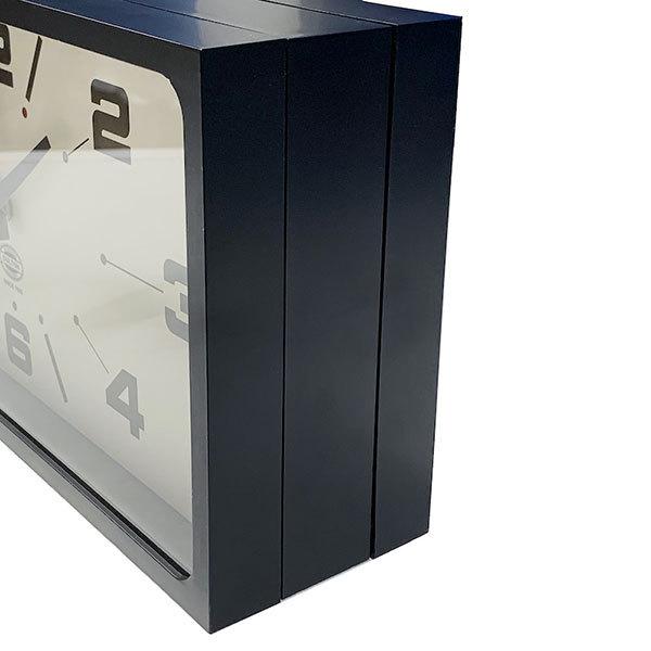DULTON DOUBLE FACE CLOCK RECTANGLE BLACK ダブル フェイス