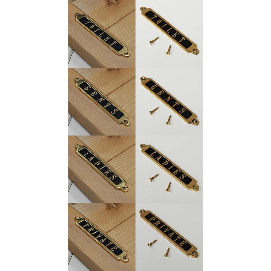 DULTON（ダルトン） Brass sign ブラスサイン 真鍮 全11種類
