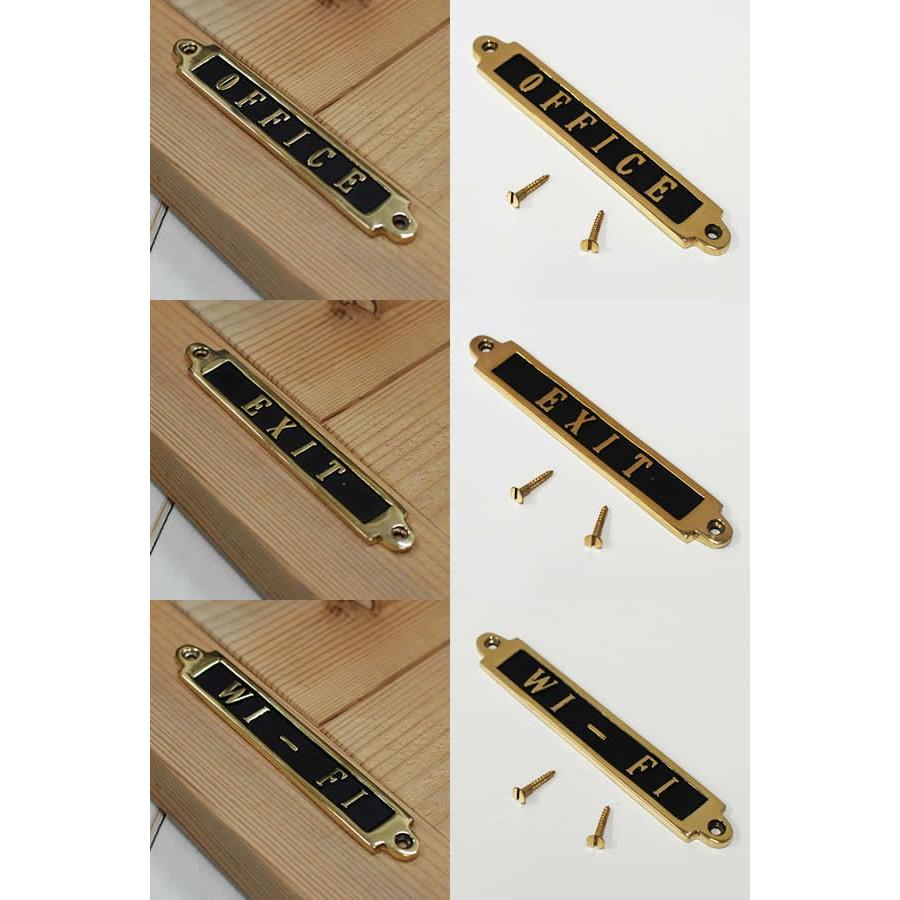 DULTON（ダルトン） Brass sign ブラスサイン 真鍮 全11種類