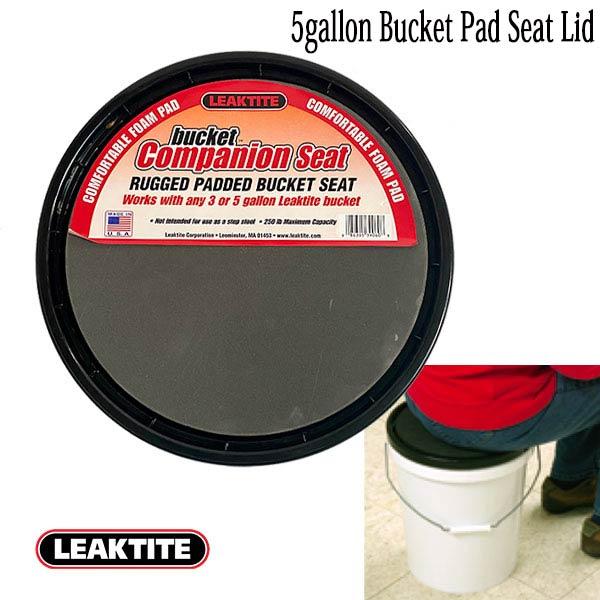 LEAKTITE 5gallon Bucket Pad Seat Lid 5ガロンバケツ用 バケットパッドシートリッド フタ ガレージ 椅子