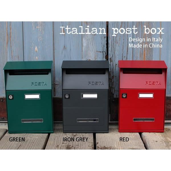 LCL Italian post box イタリアン ポストボックス 全3色 郵便受け イタリア インダストリアルデザイン レトロ ...