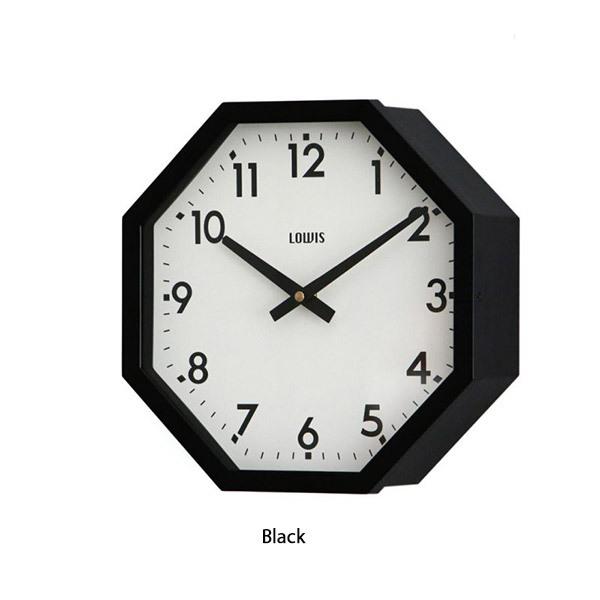 LOWIS Octagon Clock 掛時計 ミッドセンチュリー DETAIL Lowis Octagon Clock ルイス オクタゴン クロック 2色