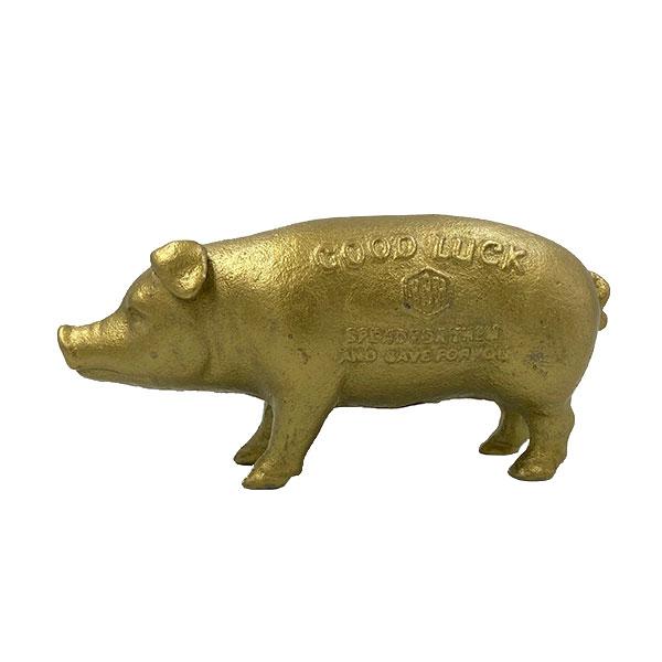 LUCKY PIGGY BANK GOLD ラッキー ピギー バンク ゴールド 貯金箱