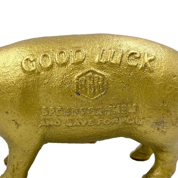LUCKY PIGGY BANK GOLD ラッキー ピギー バンク ゴールド 貯金箱