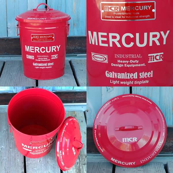 Mercury(マーキュリー)ラウンドダストビン 全5色 ゴミ箱 ガーデニング アメリカン雑貨｜hutte｜03