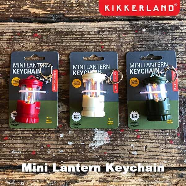 Mini Lantern Keychain ミニランタンキーチェーン キーホルダー ボタン電池式 DETAIL KIKKERLAND キッカー