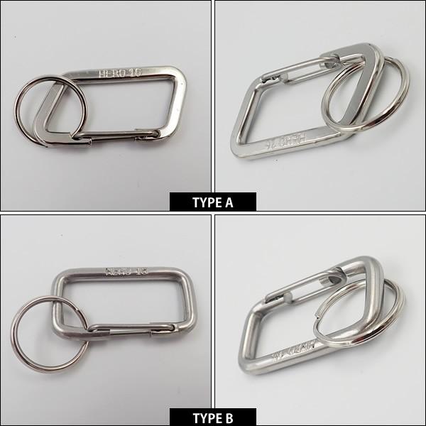 STAINLESS KEYRING ステンレスキーリング 全2種類 キーホルダー