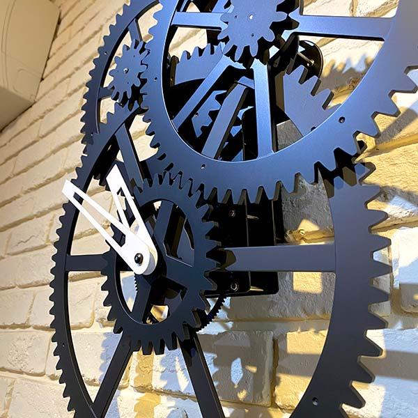 Triple Gear Wall Clock トリプルギアウォールクロック インテリア オブジェ 機械的 KIKKERLAND キッカーランド｜hutte｜03