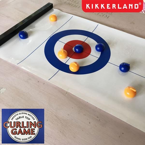 Table Top Curling Game テーブルトップカーリングゲーム ホームパーティー テーブルゲーム KIKKERLAND DETAIL｜hutte