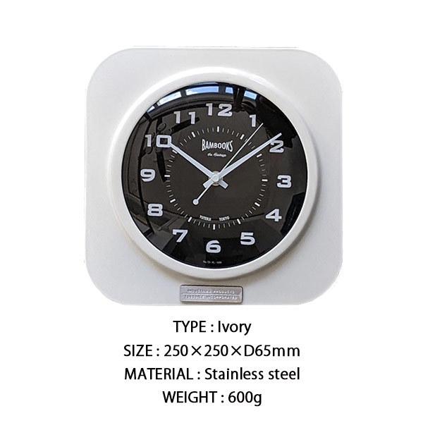 TOSSDICE / BamBooks the Heritage WALL CLOCK - SQUARE FRAMED