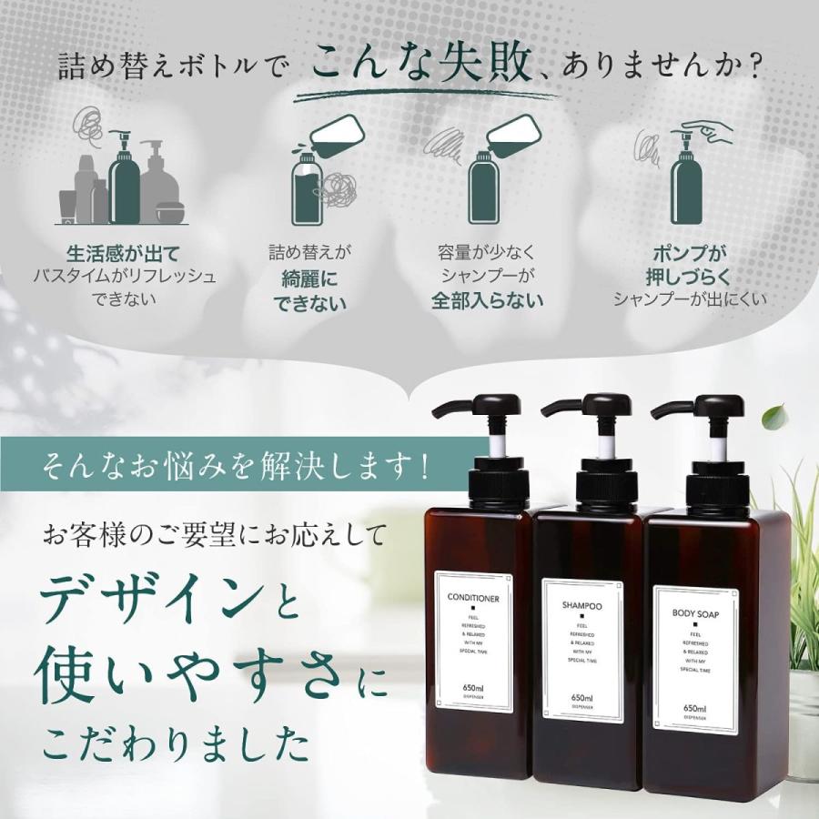 シャンプーボトル ボディーソープ コンディショナー 計３種セット ディスペンサー インテリアコーディネーター監修 Neshexst Online Diy工具専門店 通販 Yahoo ショッピング