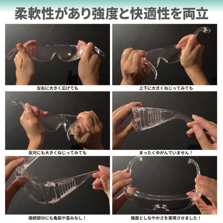 nesekt（ネセクト） 保護メガネ 安全ゴーグル 24個セット クリア