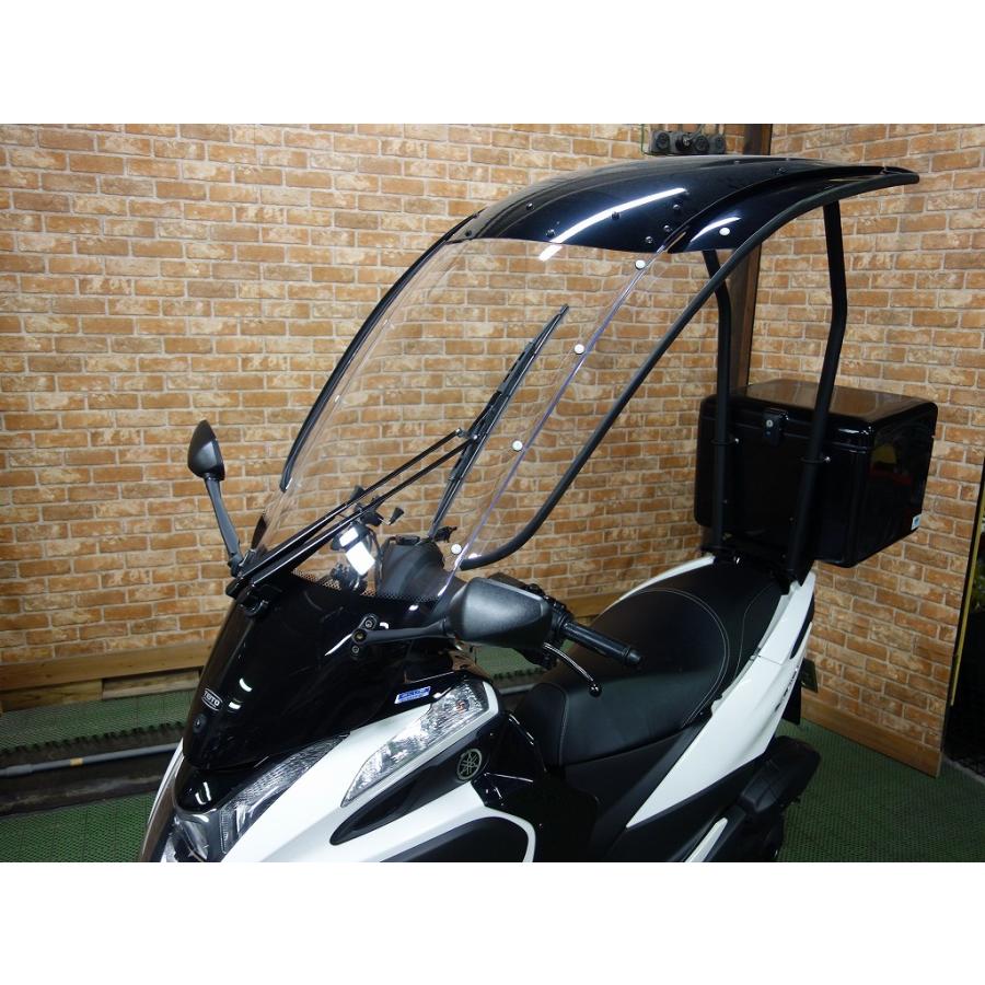 トリシティ専用帝都ルーフキットSLRスクリーンバイザー トリシティ専用ルーフキットSLRのワイドバイザー Comforty（コン