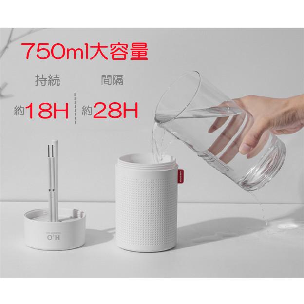 加湿器 超音波 卓上加湿器 750ml 超音波加湿器 2000mah電池式 USB充電 携帯 空焚き防止 車用 乾燥対策 LEDナイトランプ ペットボトル 次亜塩素酸水対応｜hw-seikatukan｜10