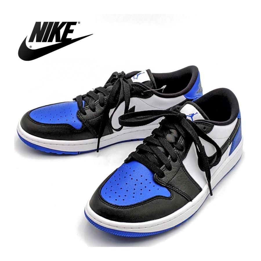 ナイキゴルフシューズ　ジョーダンロー　26.5㎝ NIKE ナイキ エアジョーダン 1 ロー ブラック/ホワイト/ブルー
