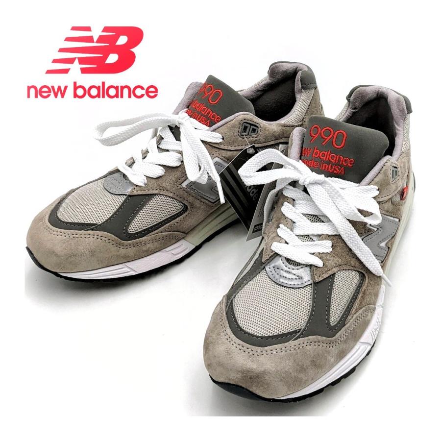 New Balance 990 グレー スニーカーサイズ27センチワイズD