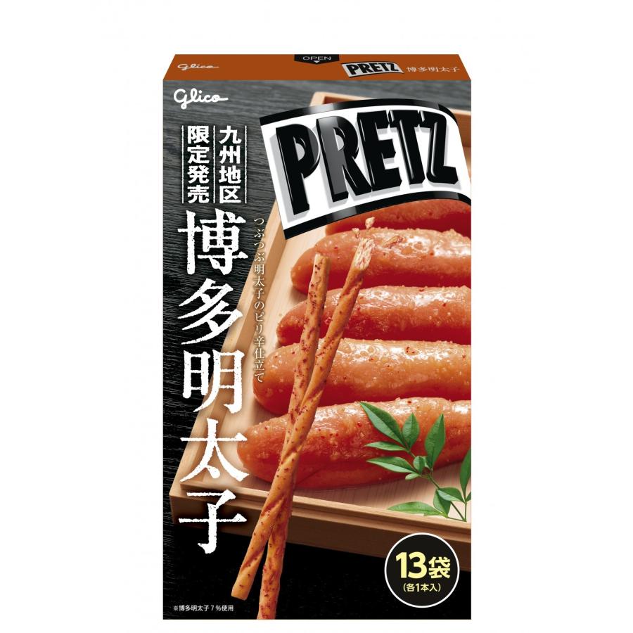 福岡限定　グリコ　glico　ジャイアントプリッツ　GIANT PLETZ　博多明太子 1箱 14袋入り｜hwaiting｜03