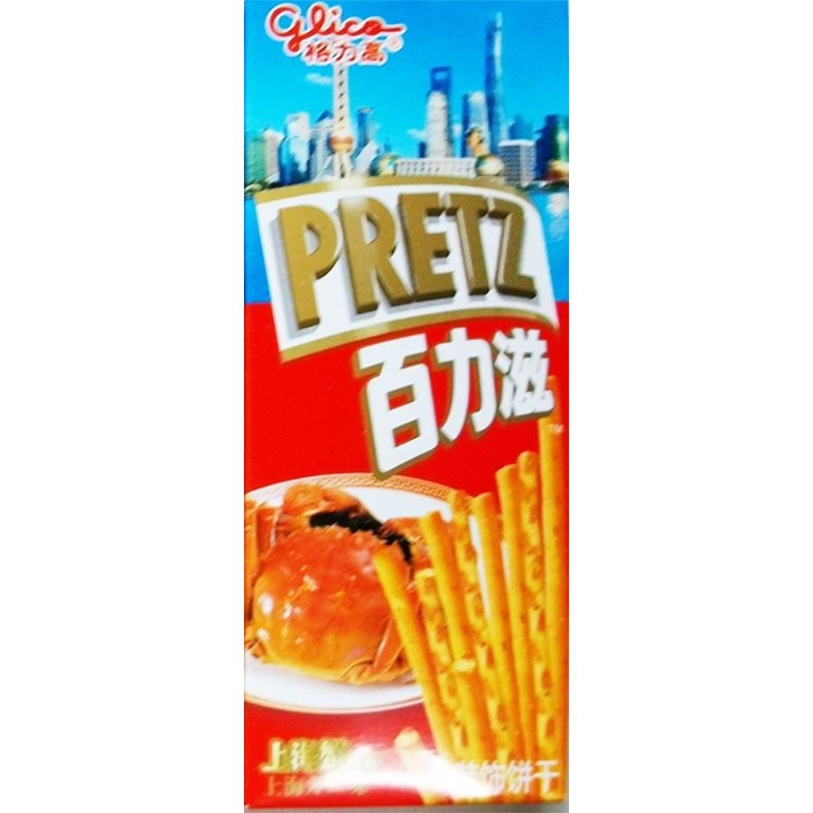 中国上海限定 グリコ glico プリッツ PLETZ 1箱 18g 14本入 上海蟹味