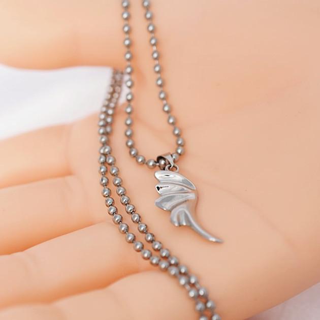 スカルと翼のシルバー925ネックレス 龍の翼 モチーフ シルバー925 ネックレス : MIKAショップ - 通販