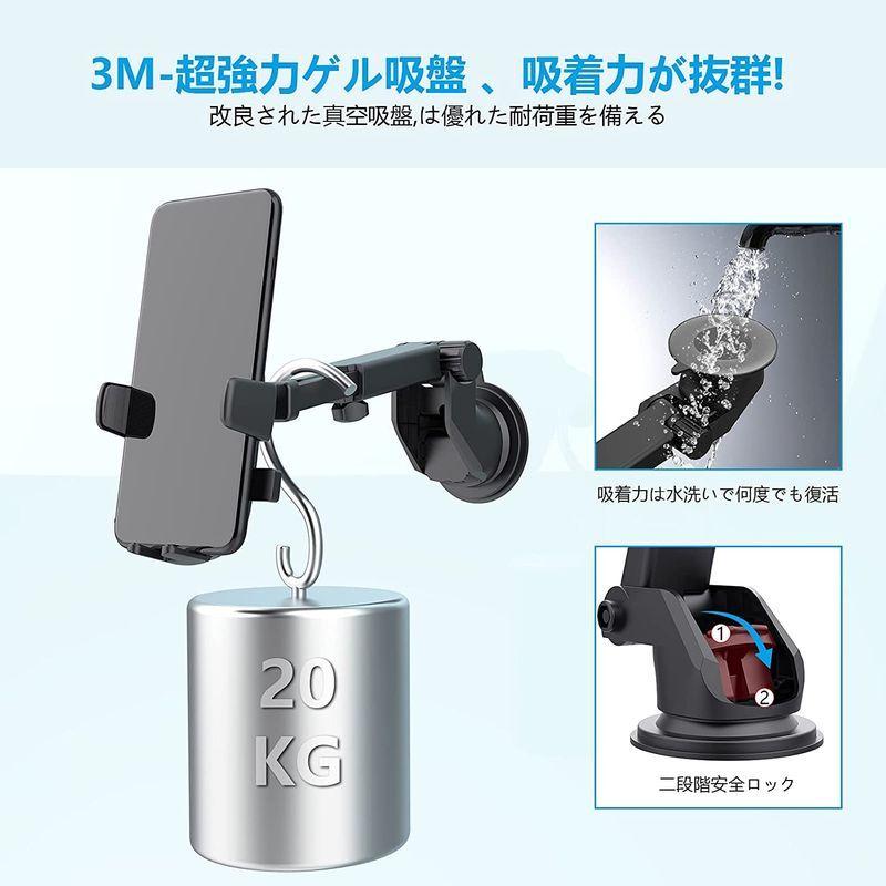 お見舞い 車載ホルダー 片手操作スマホホルダー 2in1 粘着ゲル吸盤 エアコン吹き出し口式兼用 スマホスタンド 安定感 車 スマホホルダー 重力式 Topdental Com Ar