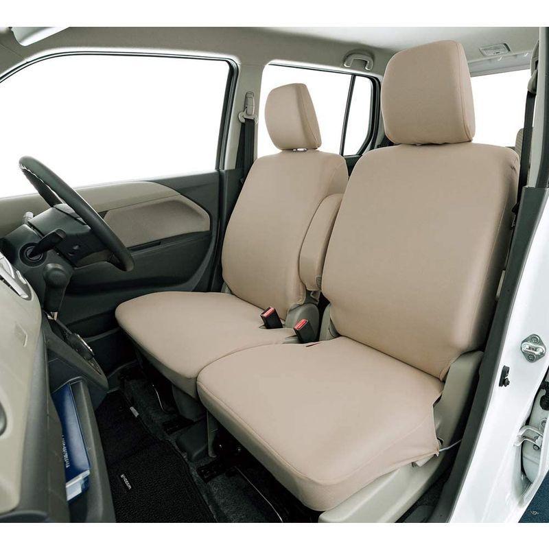 ボンフォーム シートカバー カラードカバー 軽自動車 フロント2枚 背面フルカバー ケイベンチフロントn ベージュ 4055 59be 送料0円
