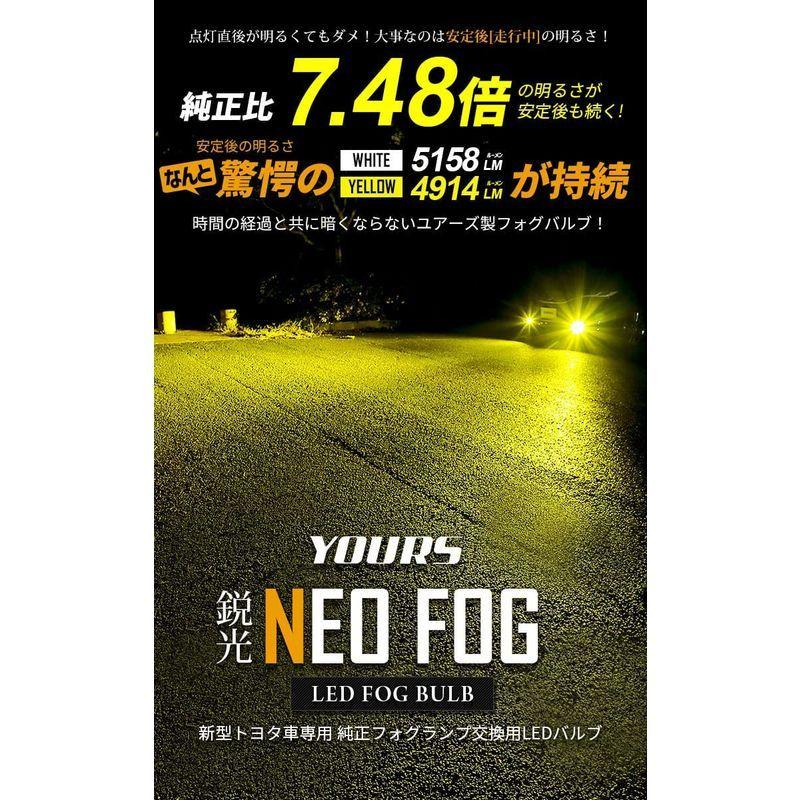 YOURS(ユアーズ) 新型 トヨタ車 専用 純正 フォグランプ 交換用 LED バルブ ホワイト 左右 2個セット 専用工具付き カローラ｜hy-box｜09