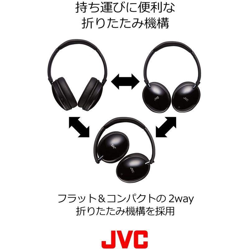 JVC HA-S88BN ノイズキャンセリングヘッドホン Bluetooth・NFC対応 連続27時間再生 有線接続対応 ハンズフリー通話用 HA S88BN ノイズキャンセリングヘッドホン Bluetooth NFC対応 連続27時間再生 有線接続対応 ハンズフリー通話用