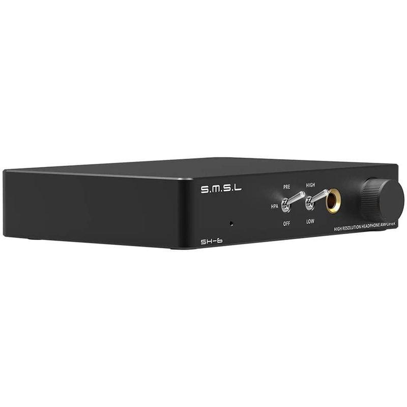 S.M.S.L SH-6 デスクトップ Mini ヘッドフォンアンプ 2ステップゲイン設定 Hi-Resオーディオ AMP 6.35mm R SH デスクトップ Mini ヘッドフォンアンプ 2ステップゲイン設定 Hi Resオーディオ AMP 35mm