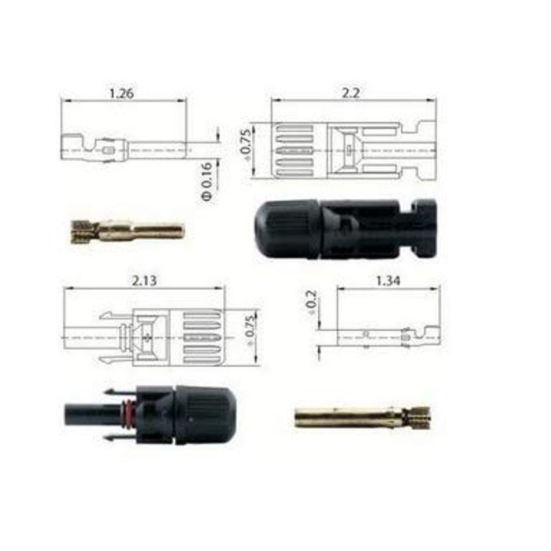 ソーラーケーブル延長用ケーブル5m(MC4型コネクター付 両端加工5ｍ＊2本/組) 3.5sq-H-CV600｜hy-box｜02