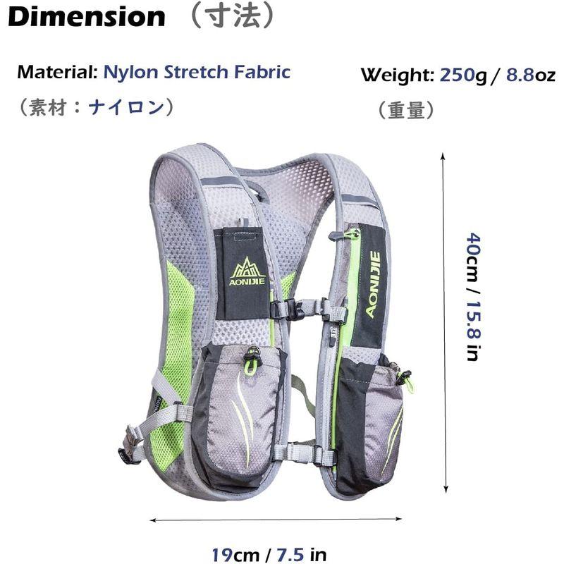 TRIWONDER ランニングバッグ 5.5L マラソンリュック ハイドレーションリュック サイクリングリュック 登山 ジョギング トレイル｜hy-box｜05