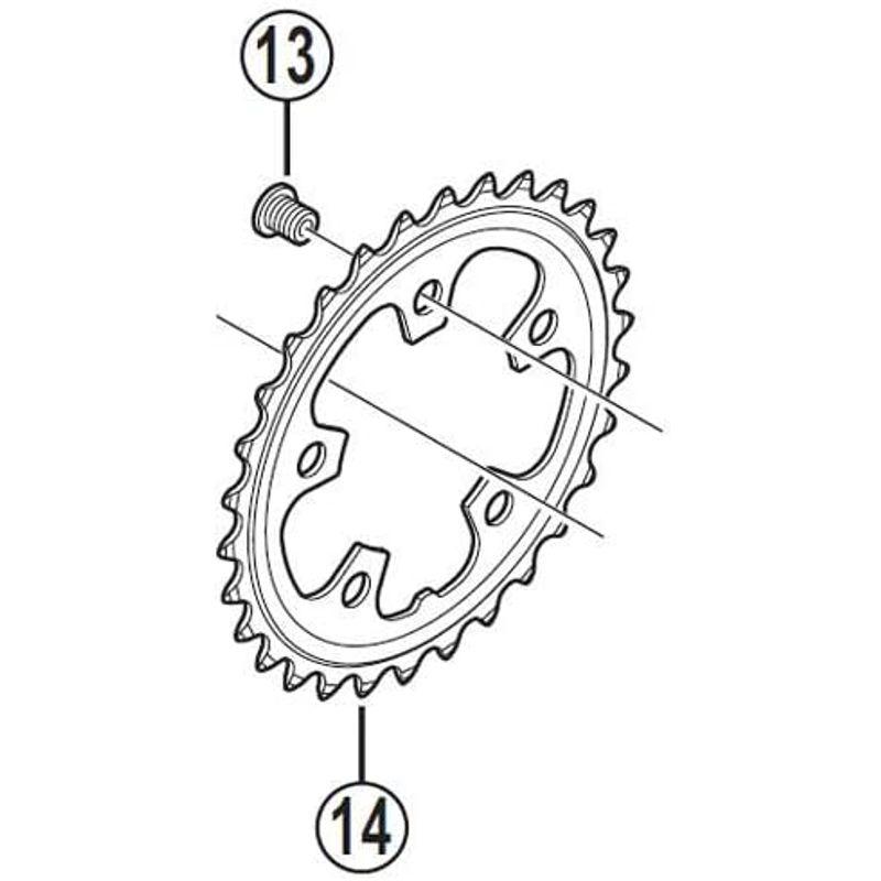 シマノ (SHIMANO) リペアパーツ チェーンリング 30T-D (ブラック) FC-3503 Y1NC30000｜hy-box｜03