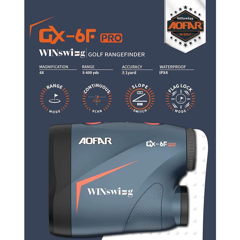 AOFAR 6F PRO ゴルフ 距離計 勾配・角度スイッチ付き フラッグロック パルス振動・連続スキャン 600ヤード 高精度で正確な計測 6F PRO ゴルフ 距離計 勾配 角度スイッチ付き フラッグロック パルス振動 連続スキャン 600ヤード 高精度で正確な計測