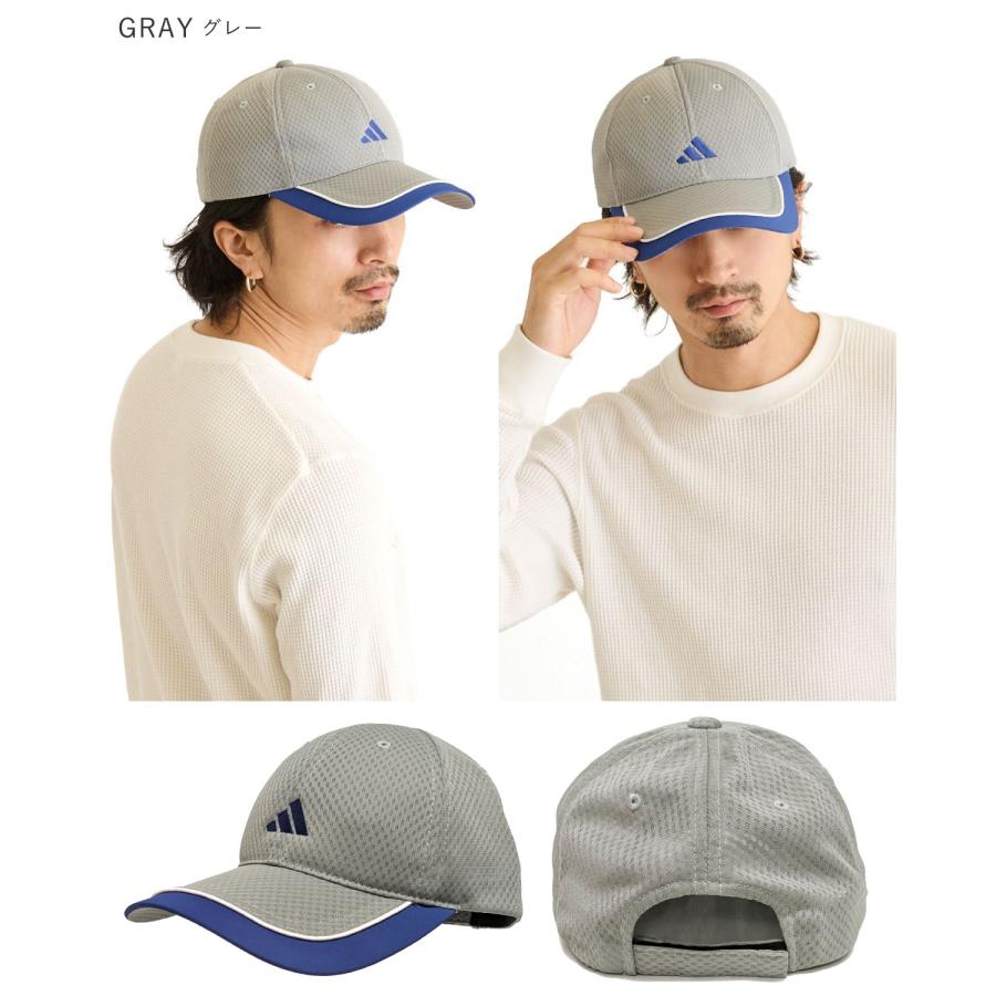 【未使用】メッシュキャップ #313 adidas（アディダス） つば長 BIG メッシュキャップ 帽子 2026 新