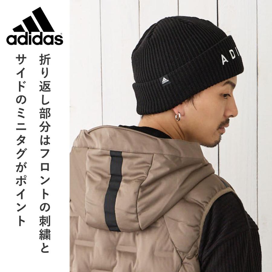 adidas ニットキャップ メンズ 軽くて暖かい エコ 再生ニット adidas ニットキャップ メンズ 軽くて暖かい エコ 再生ニット