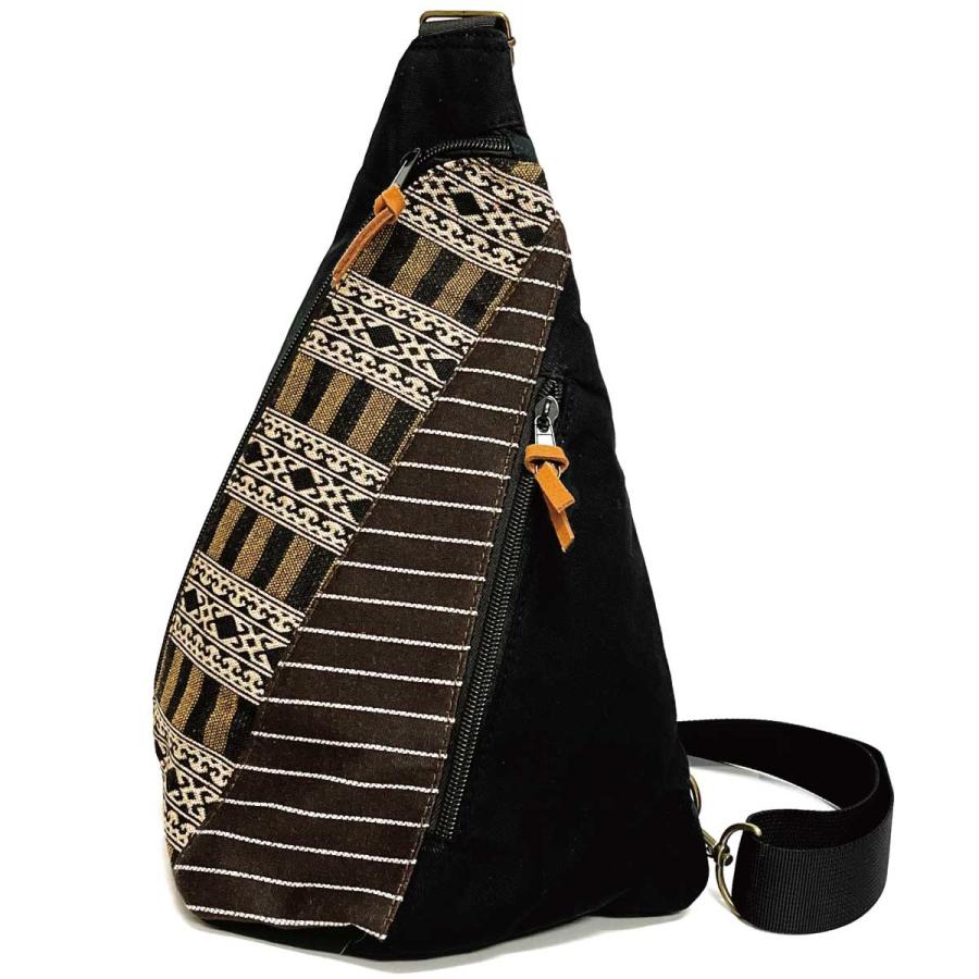ETHNOTEK エスニック柄 ボディバッグ ボディバック 取り出しやすい ワンショルダー バッグ エスニック