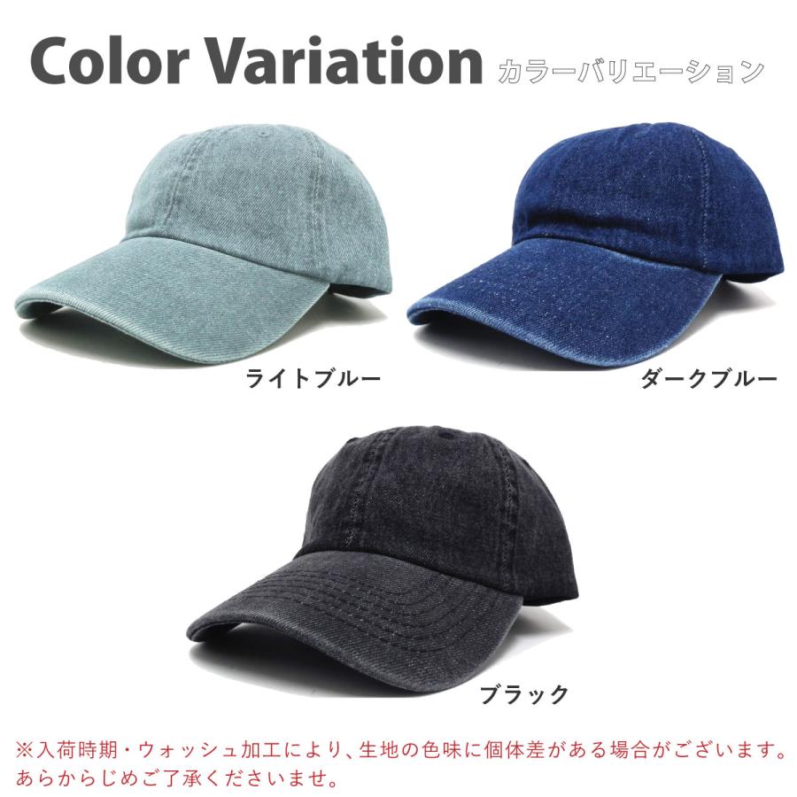 キャップ デニム NEWHATTAN メンズ 帽子 ゴルフ 夏 コットン 浅め 無地