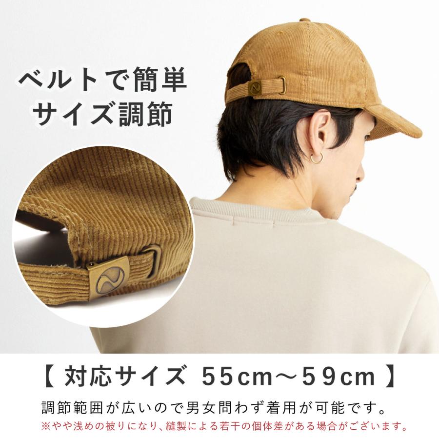 キャップ NEWHATTAN コーデュロイ タン ベージュ メンズ 帽子 秋冬