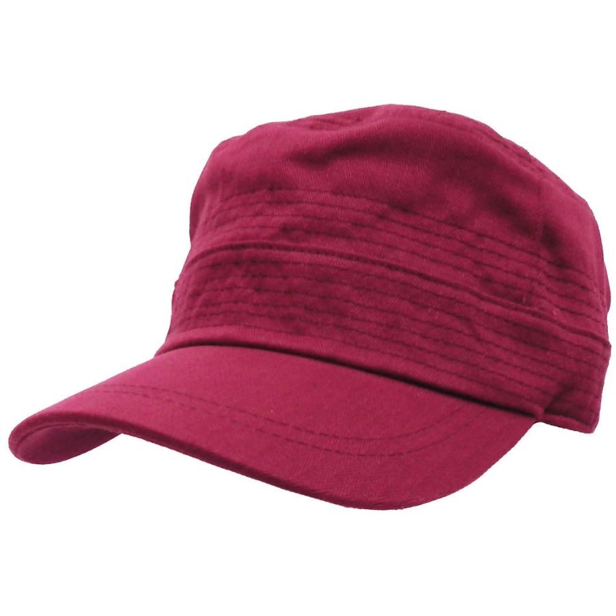 BA-TSU バトルロワイアルⅡ　ワークキャップ キャップ 帽子 無地 秋 コットン ワークキャップ M ボルドー cap
