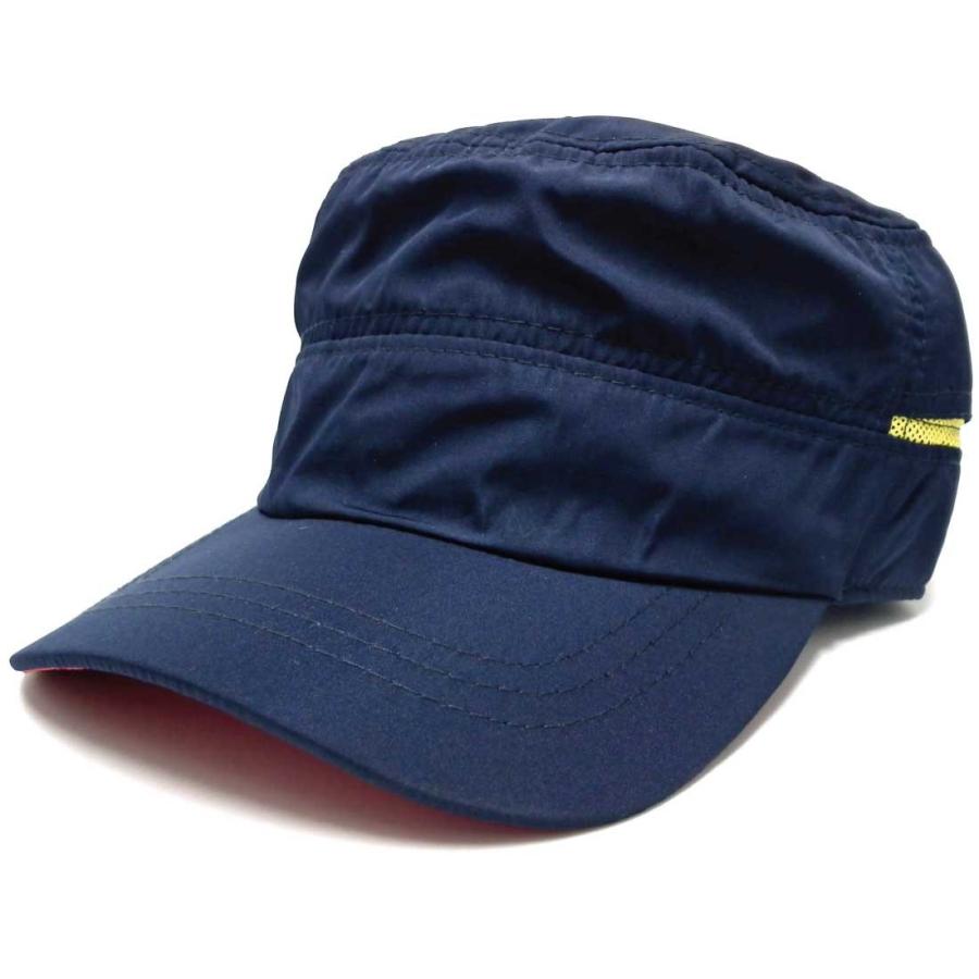 帽子 キャップ 撥水 ワークキャップ 秋冬 メンズ 58cm ネイビー