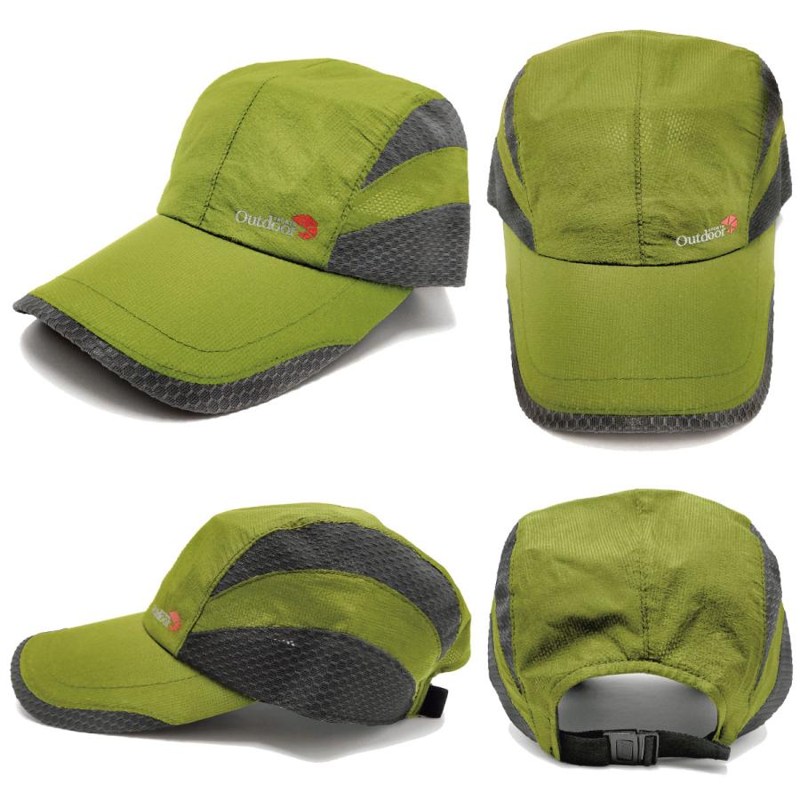 軽量 スポーツ キャップ 涼しい つば長 サイドメッシュ 浅め