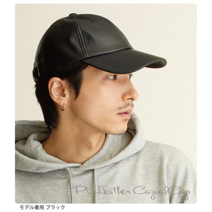 父の日 プレゼント キャップ 帽子 Puレザー メンズ 軽量 57 59cm 全2色 Cap 1086 野球帽 フェイクレザー Cap 1086 ハッピーハット 通販 Yahoo ショッピング