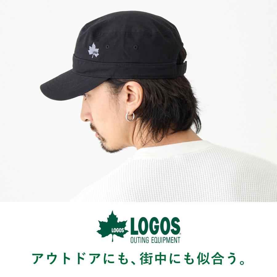 LOGOS（ロゴス） ワークキャップ 浅め 帽子 メンズ 秋冬 コットン 綿