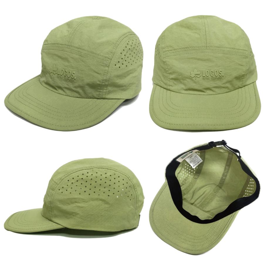 リンカブル　ロゴキャップ　ベージュ×グリーン LOGOS（ロゴス） クーポンで20%OFF LOGOS キャップ 超軽量 涼しい