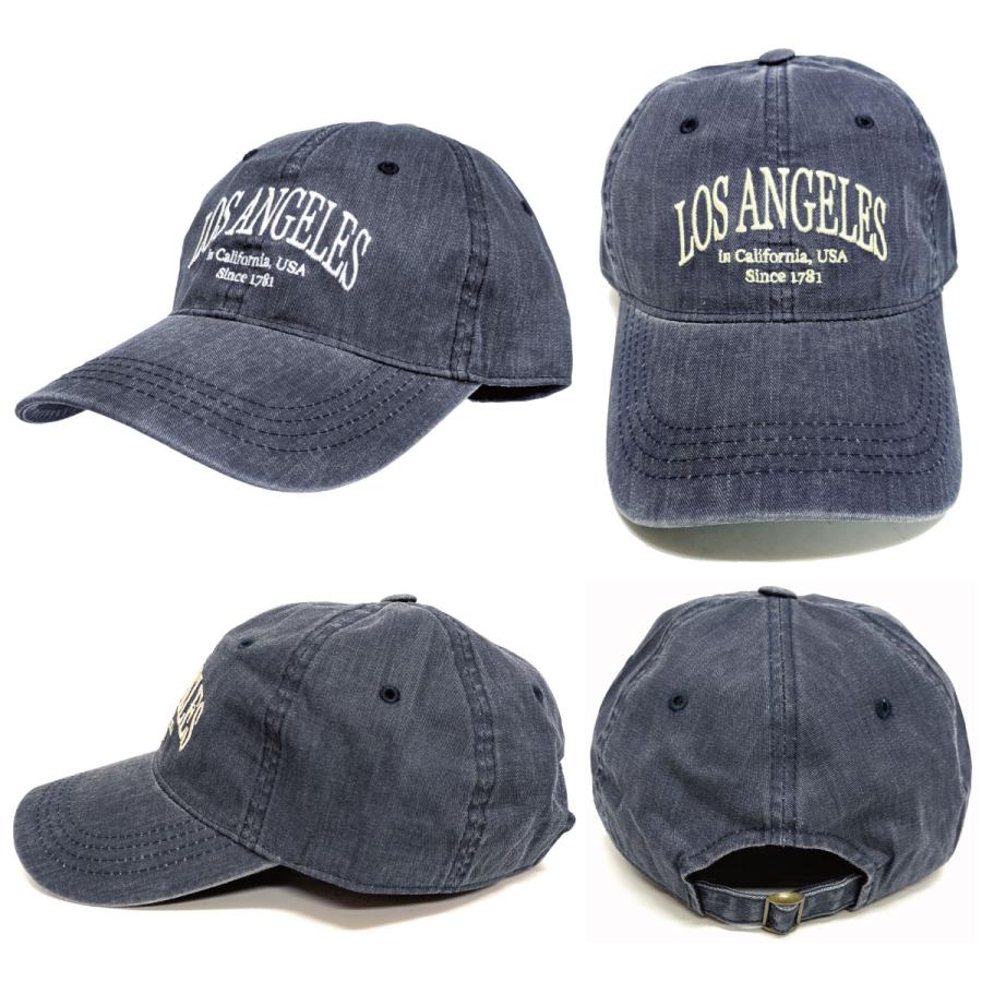 BIG キャップ つば長8cm XXL ウォッシュカラー 刺繍ロゴ メンズ 帽子