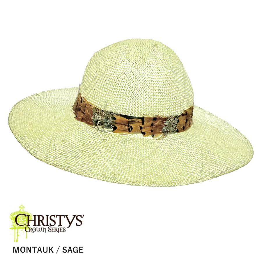 Christies Christys' Hat 正規取扱 帽子 つば広 麻 ハット 軽くて