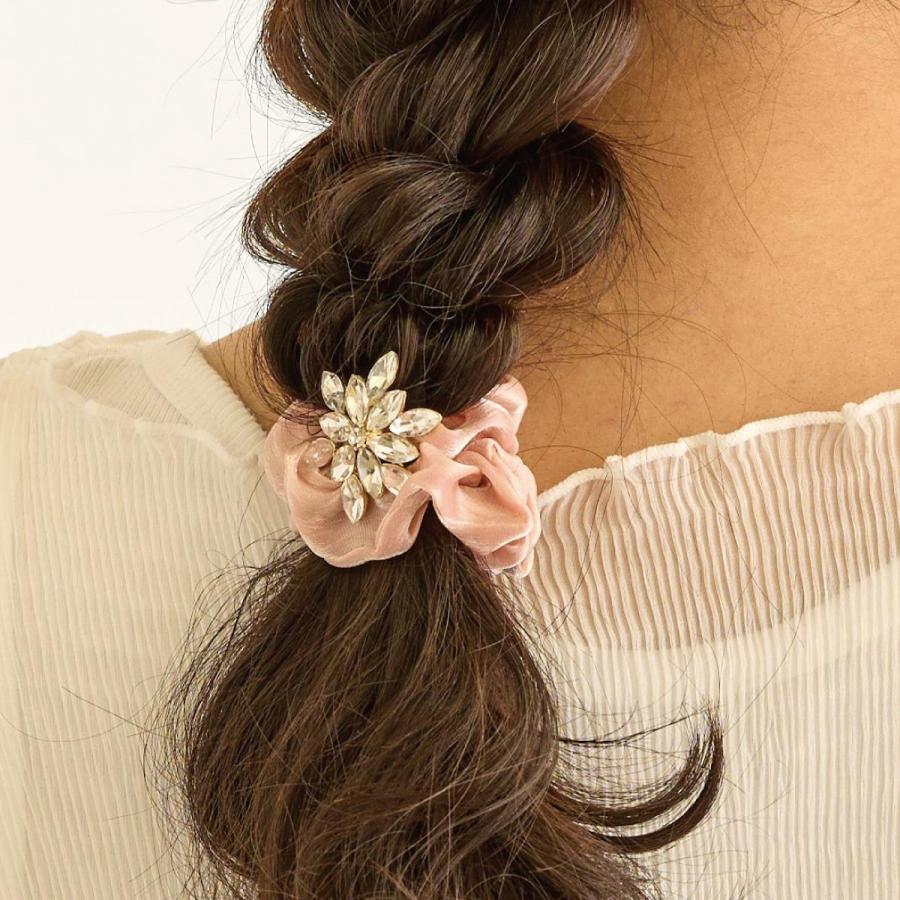 シュシュ えらべるモチーフ 髪飾り ヘアアクセサリー デザイン3種