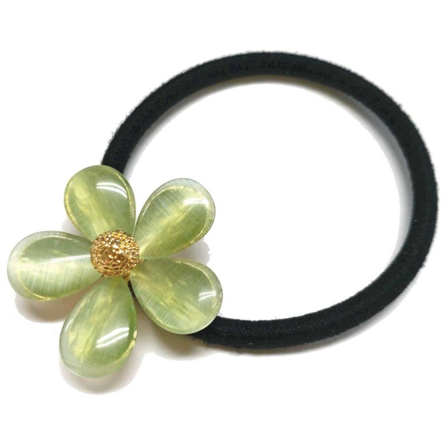 ヘアゴム 4種 えらべるデザイン 可愛い ラインストーン ha-490 パール